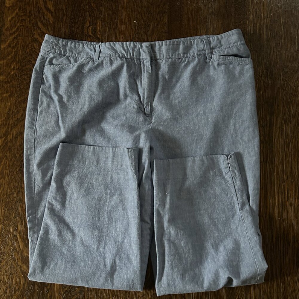 Women's Talbots Denim Perfect Crop Pants, Sz 16